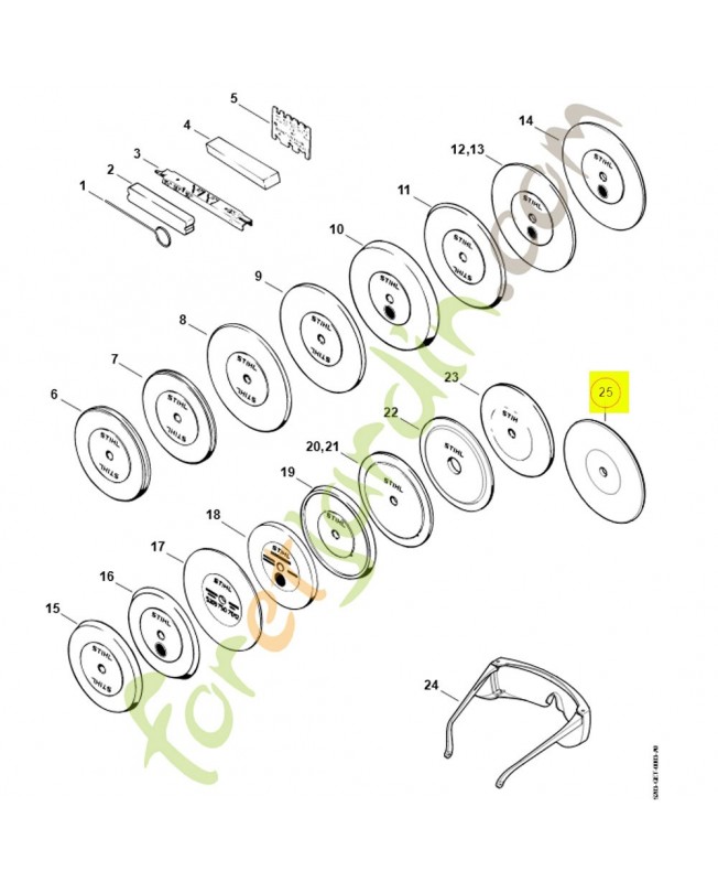Limiteur de profondeur hexa 5203-750-7018 stihl