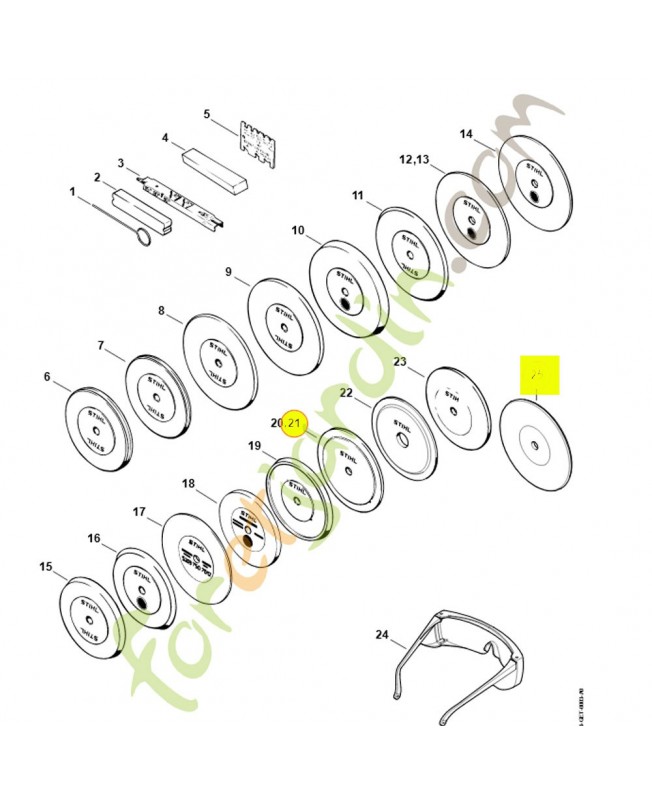 Meule diam.p.duro 125x6x12 usg  stihl 5203-757-0906