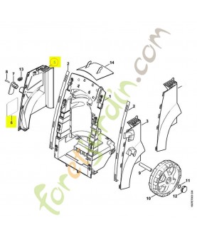 Recouvrement droit 4768-790-5101. Pièce détachée Stihl / Vicking