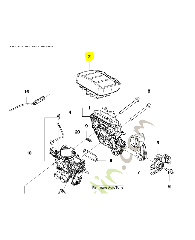 FILTRE A AIR COMPLET. Pièce de rechange Husqvarna référence 575789401