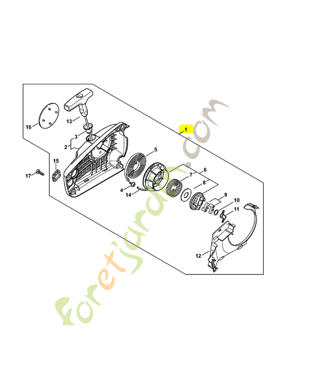 Carter de ventilateur avec lanceur