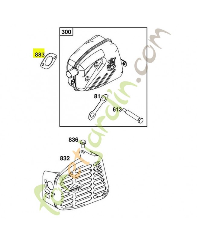 793497 Joint cote echappement