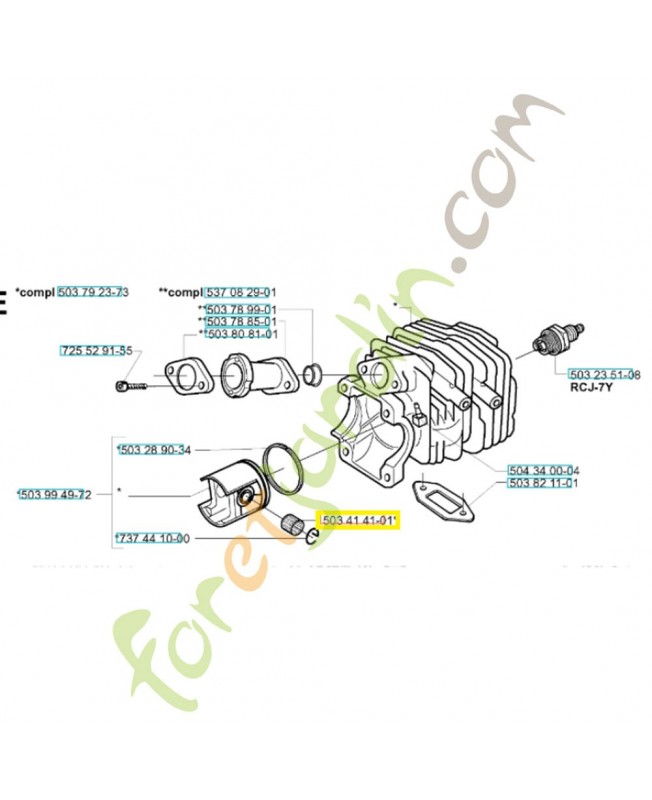 Roulement a aiguilles référence 503414101 Remplace référence 504232604