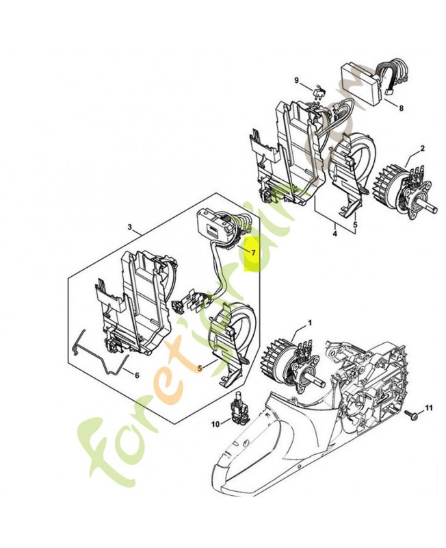 Module électronique stihl réf. 1250-430-1402