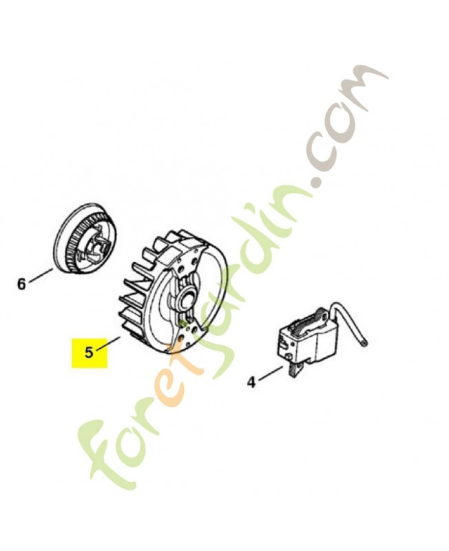 Rotor ms 280i 1133-400-1205. Pièce détachée Stihl / Vicking Rotor ms 280i 1133-400-1205. Pièce détachée Stihl / Vicking