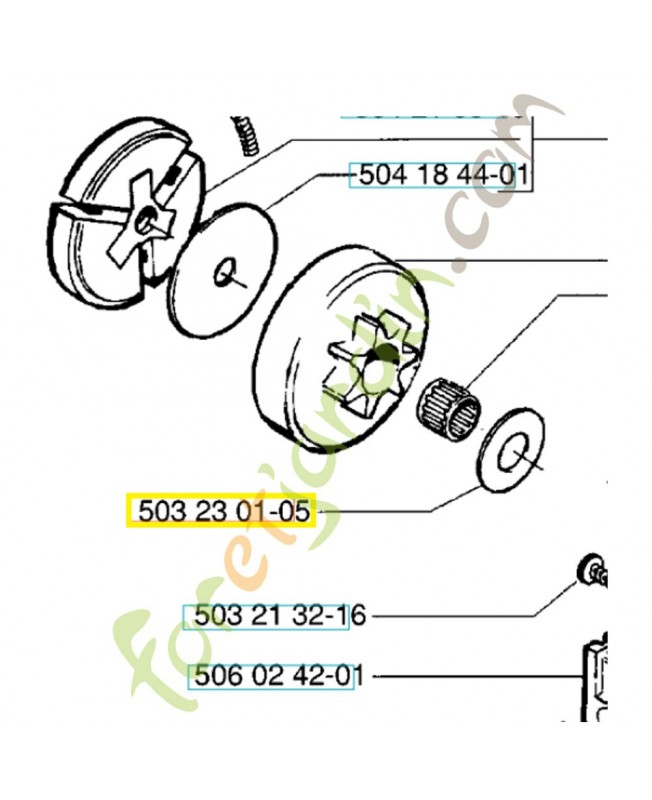 Rondelle 503230105. Pièce de rechange Husqvarna
