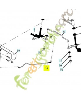 Tringle de direction 532175121. Pièce de rechange Husqvarna