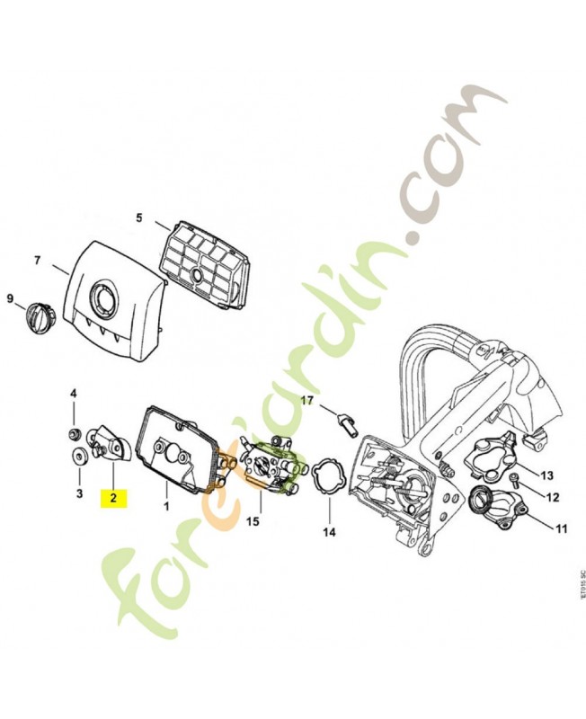 Chicane 1137-121-6900. Pièce détachée Stihl / Vicking Chicane 1137-121-6900. Pièce détachée Stihl / Vicking