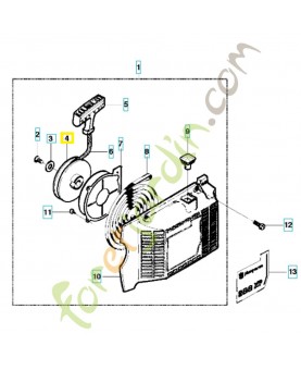 Poulie de lanceur 503484801. Pièce de rechange Husqvarna