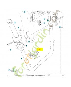 Agrafe 544020901. Pièce de rechange Husqvarna