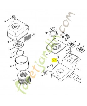 Goujon fileté 4201-148-1001. Pièce de rechange Sithl / Vicking