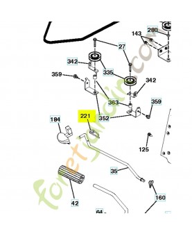 Goupille clip 532403187. Pièce de rechange Husqvarna