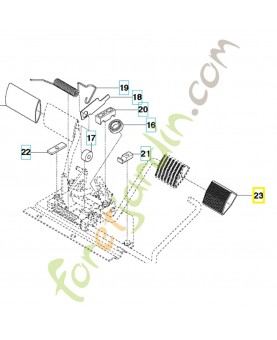 Caoutchouc de pédale 586966401. Pièce de rechange Husqvarna