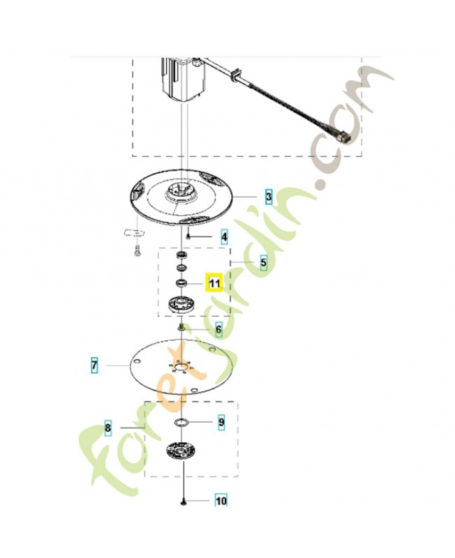 Roulement à billes 535075703 husqvarna