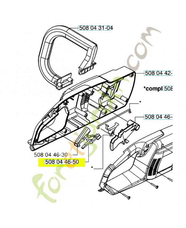 Bielle husqvarna 508044650 Bielle husqvarna 508044650