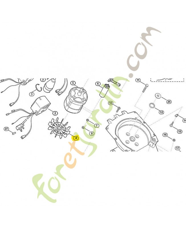 Ventilateur 6100-607-3010. Pièce de rechange Sithl 