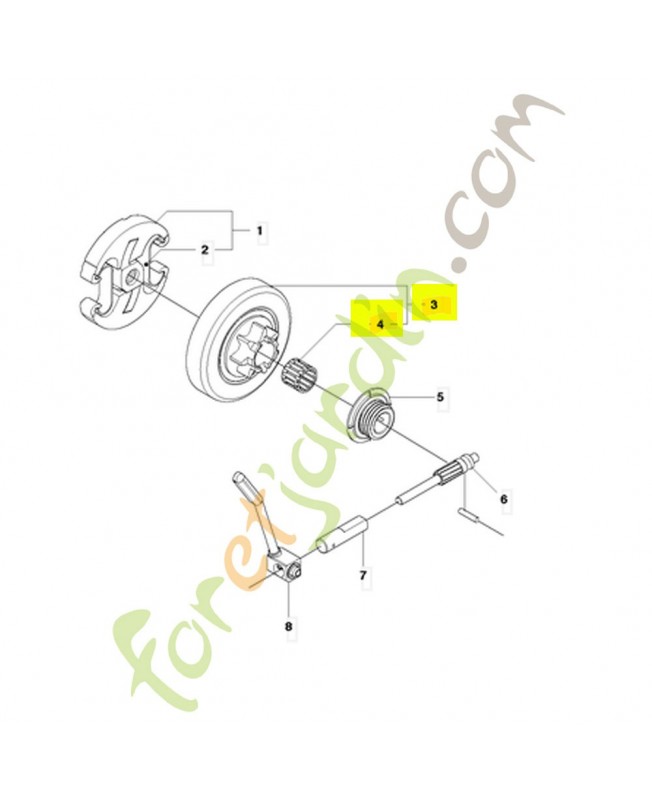 Cloche embrayage  référence 578097901 Remplace 503873072 et 50873071