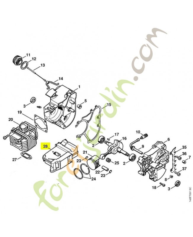 Silencieux  1129-140-0602 stihl