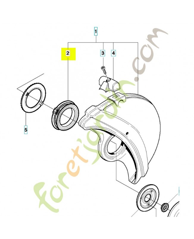 Ferrure 506266302. Pièce détachée Husqvarna