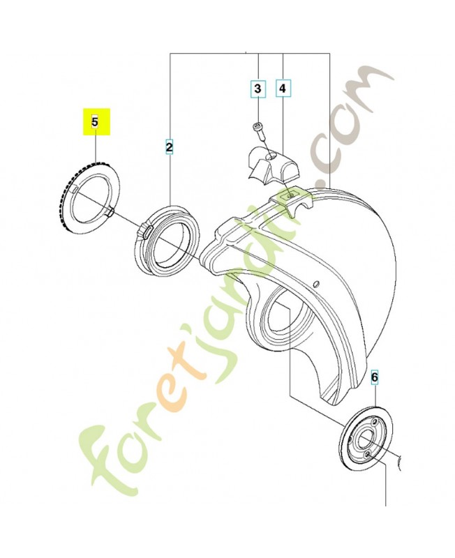 Rebord 506266401. Pièce détachée Husqvarna