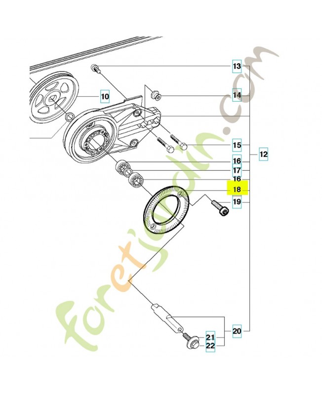 Rebord 506288401. Pièce détachée Husqvarna