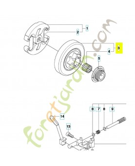 Cloche embrayage complete  537291702 husqvarna