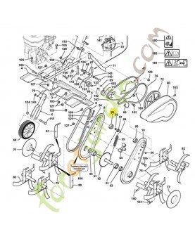 Roulement a billes 519002631. Pièce de rechange Husqvarna
