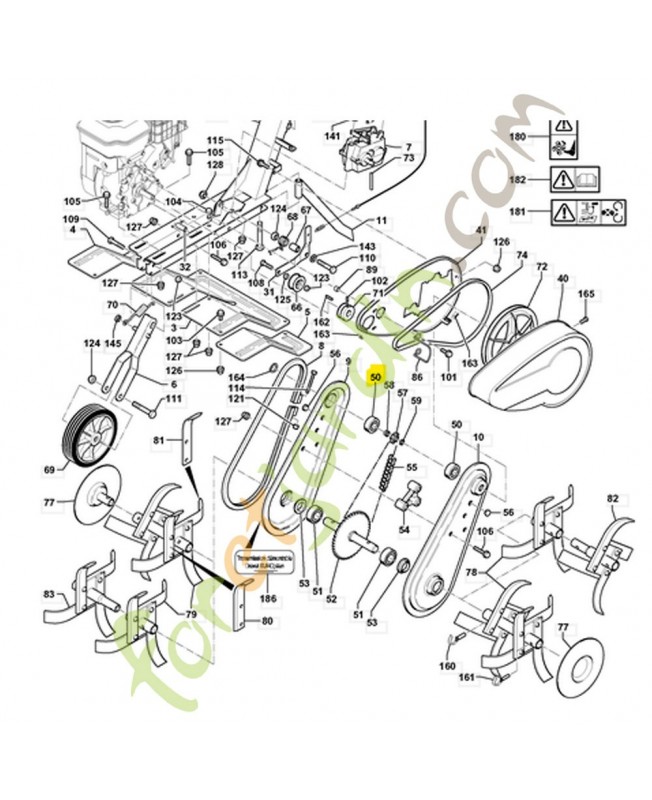 Roulement a billes 519002631. Pièce de rechange Husqvarna