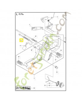Durite d'essence 544128601. Pièce de rechange Husqvarna