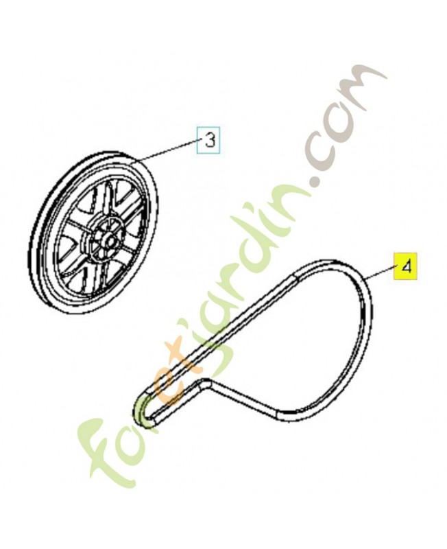 Courroie Husqvarna ref. 590213401