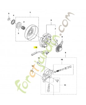 Tuyau de pression d'huile 576987402. Pièce détachée Husqvarna