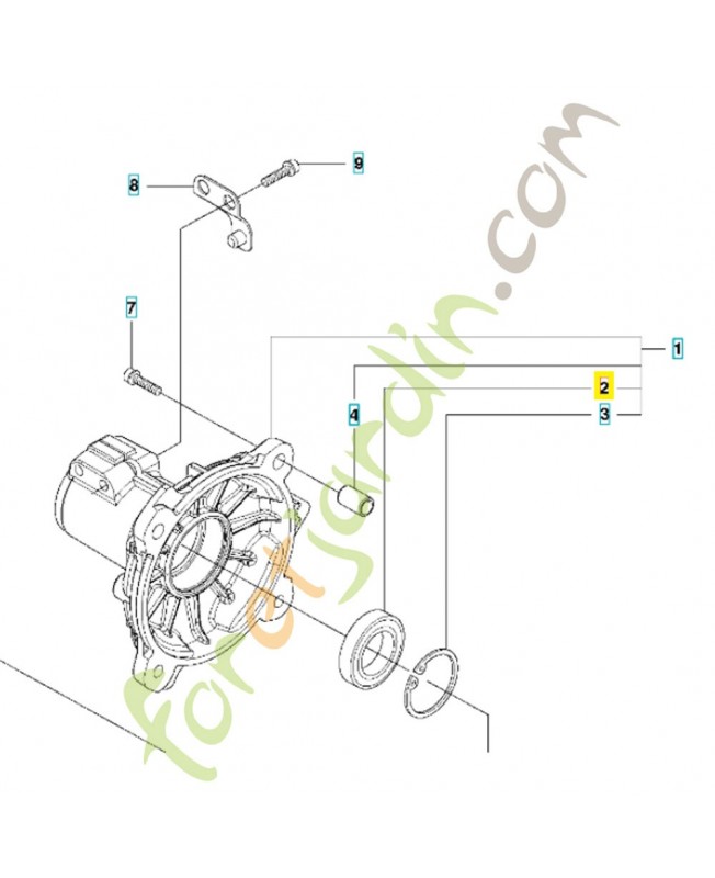 Roulement a billes 738220219. Pièce de rechange Husqvarna