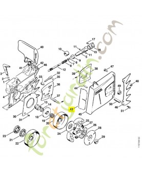 Plaque de protection 1111-656-1505. Pièce détachée Stihl / Vicking