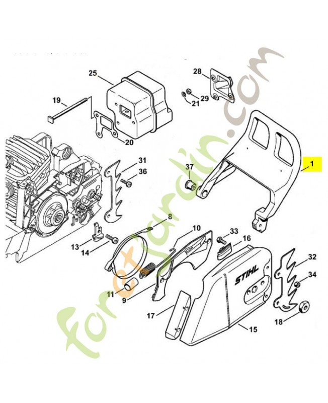 Levier 1127-792-9100 stihl