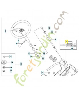 Attache rapide 506554701 husqvarna