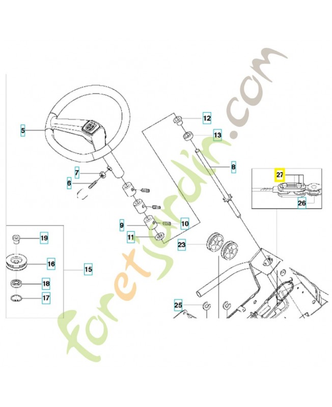 Attache rapide 506554701 husqvarna