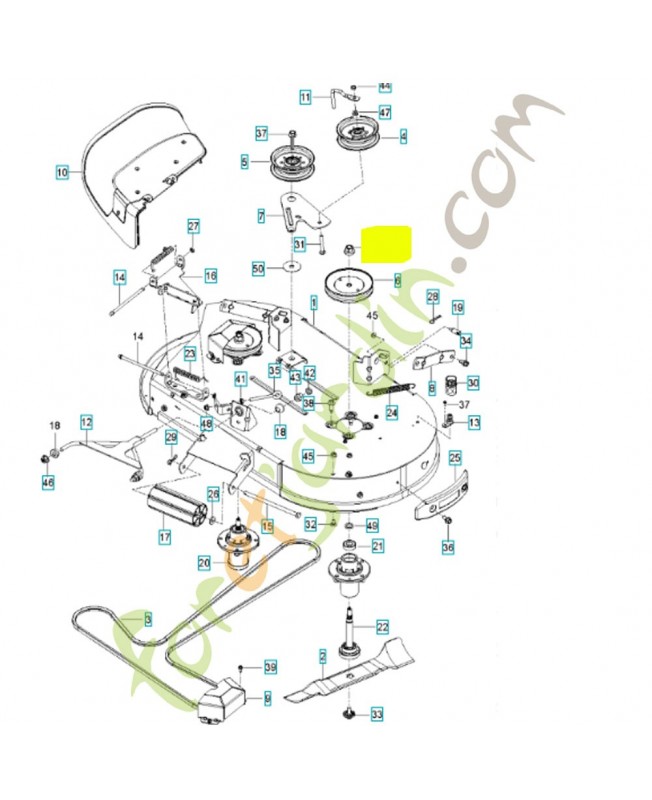 Ecrou 596134801 Pièce détachée Husqvarna
