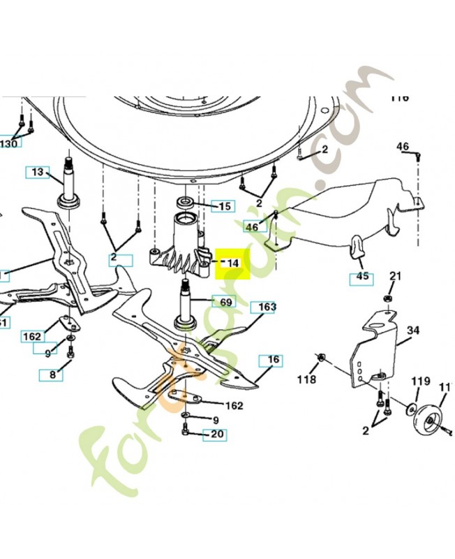 Palier de lame nu 532128774 husqvarna
