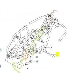 Axe de roue 597465402. Pièce détachée Husqvarna