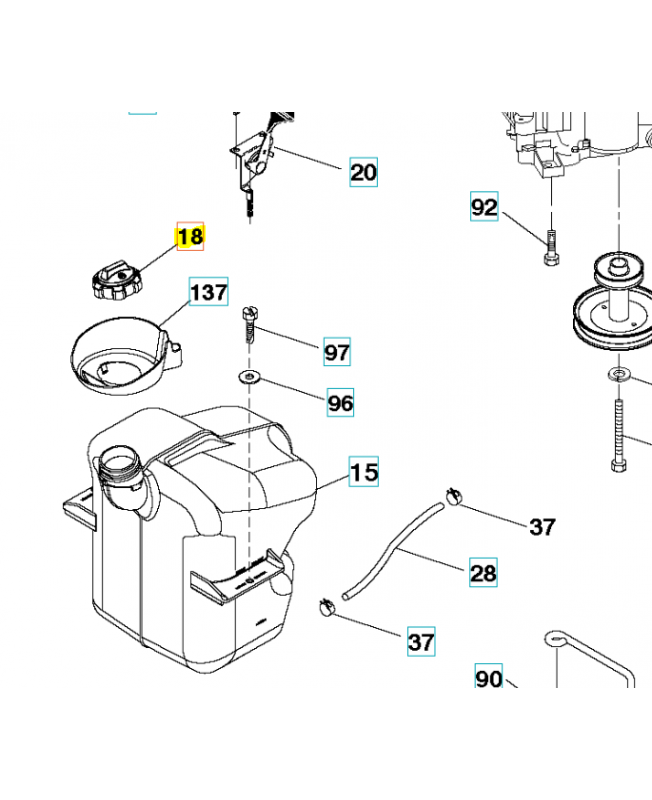 Bouchon de réservoir