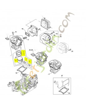 Piston Stihl ref. 1140-030-2017