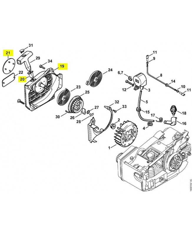 Repère 19 à 21 Carter