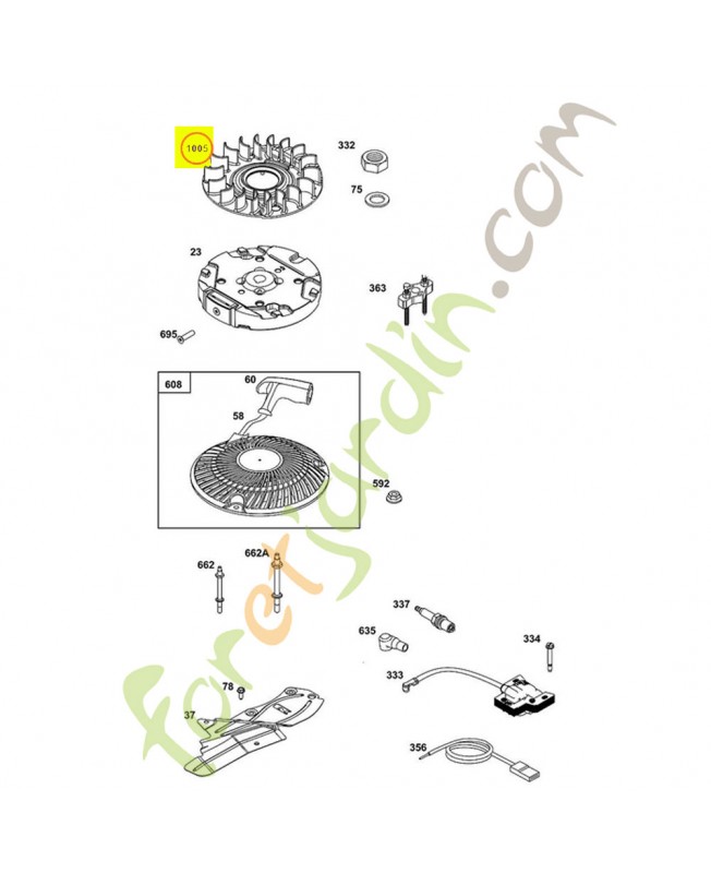 796614 Ventilateur volant moteur