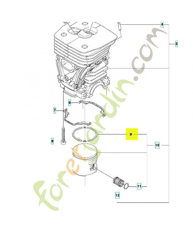 Segment Husqvarna réf. 503289050 en stock