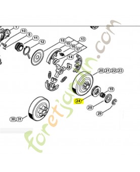 Bague 3/8 7 dents Stihl ref. 0000-642-1231