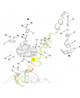 Disque à couteaux nu