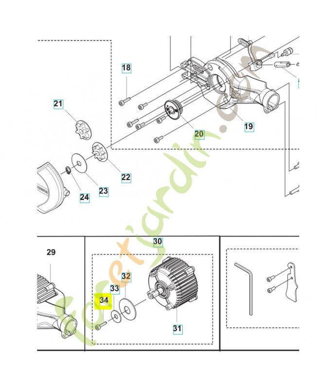 Vis husqvarna ref. 503215320