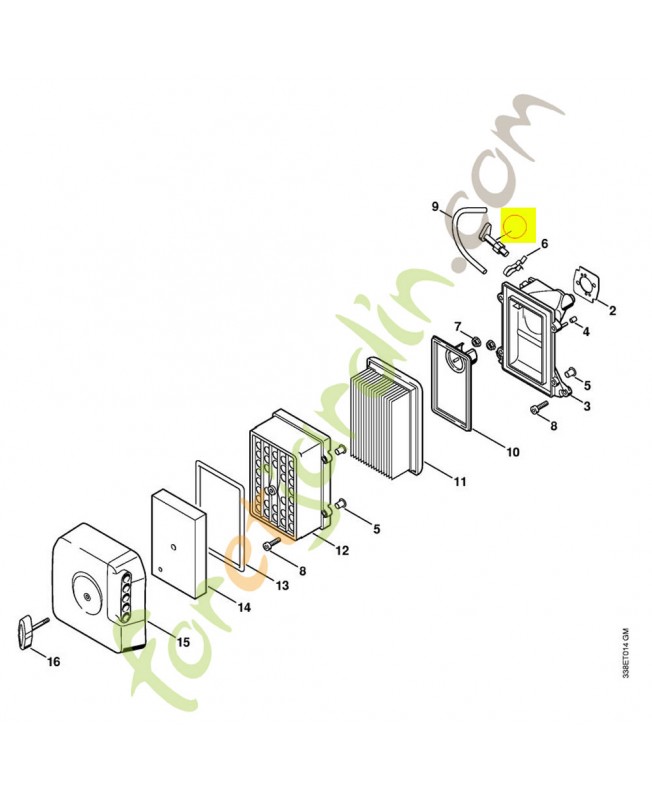 Levier volet demarrage