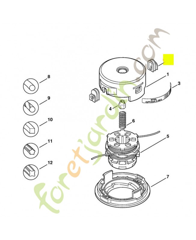 Douille Stihl réf.4002-713-8301