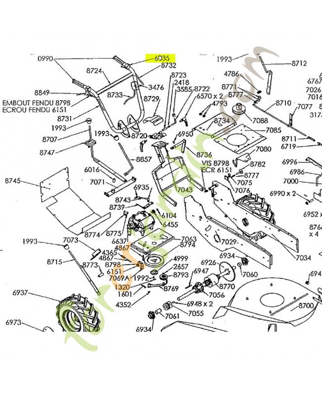 Poignée homme mort référence K307010009